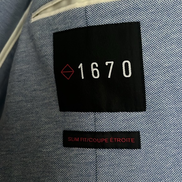 1960 Blue Sports Coat Jacket Slim Fit - Picture 3 of 7